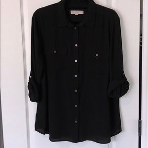 Ann Taylor LOFT utility blouse